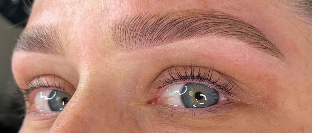 Brows after treatment